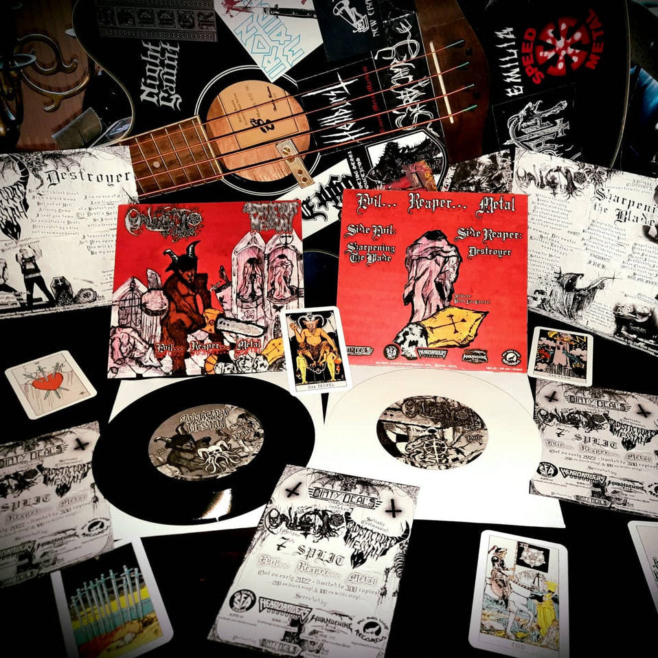 Sadistic Goatmessiah/Maligno – Evil... Reaper... Metal 7"