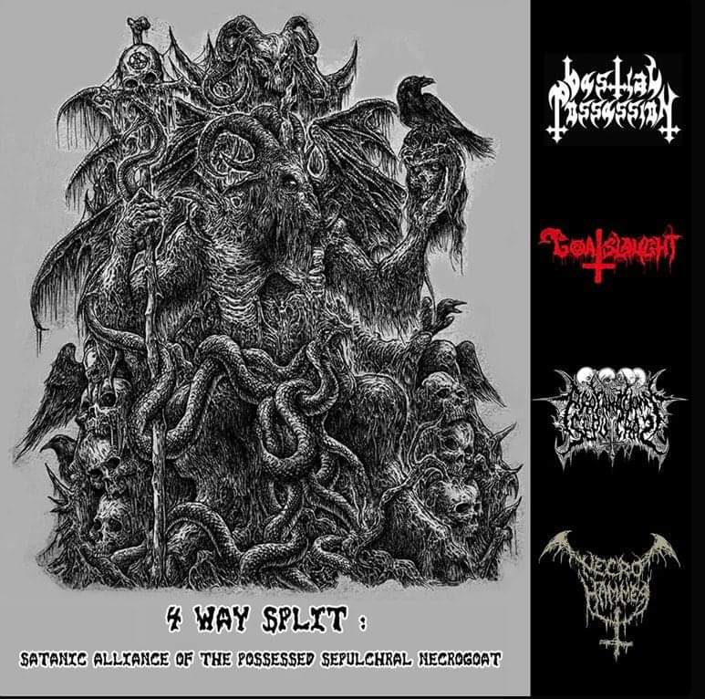 Bestial Possession/Goatslaught/Necrohammmer/Profanacion Sepulchral - Satanic Alliance of the Possessed Sepulchral Necrogoat CD