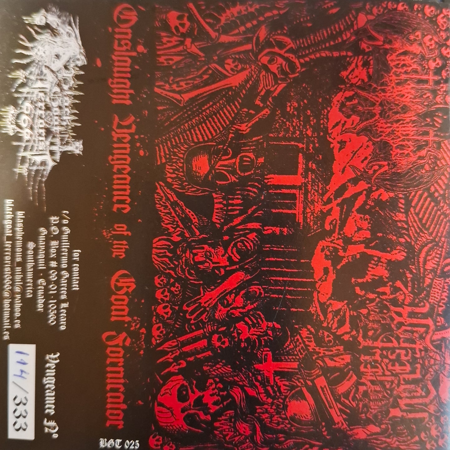 Hell Molestor/Nihil Domination – Onslaught Vengeance Of The Goat Fornicator MC