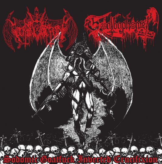 Nihil Domination/Goatbaphomet - Sodomic Goatfuck Inverted Crucifixion CD