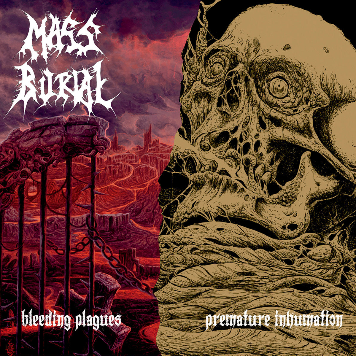 Mass Burial - Breeding Plagues/Premature Inhumation CD