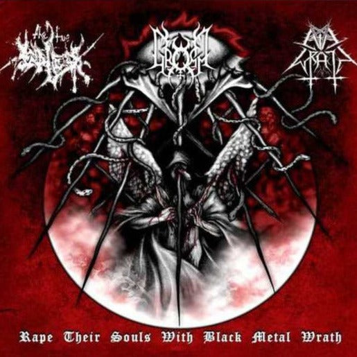 Evil Wrath/The True Endless/Gromm – Rape Their Souls With Black Metal Wrath CD