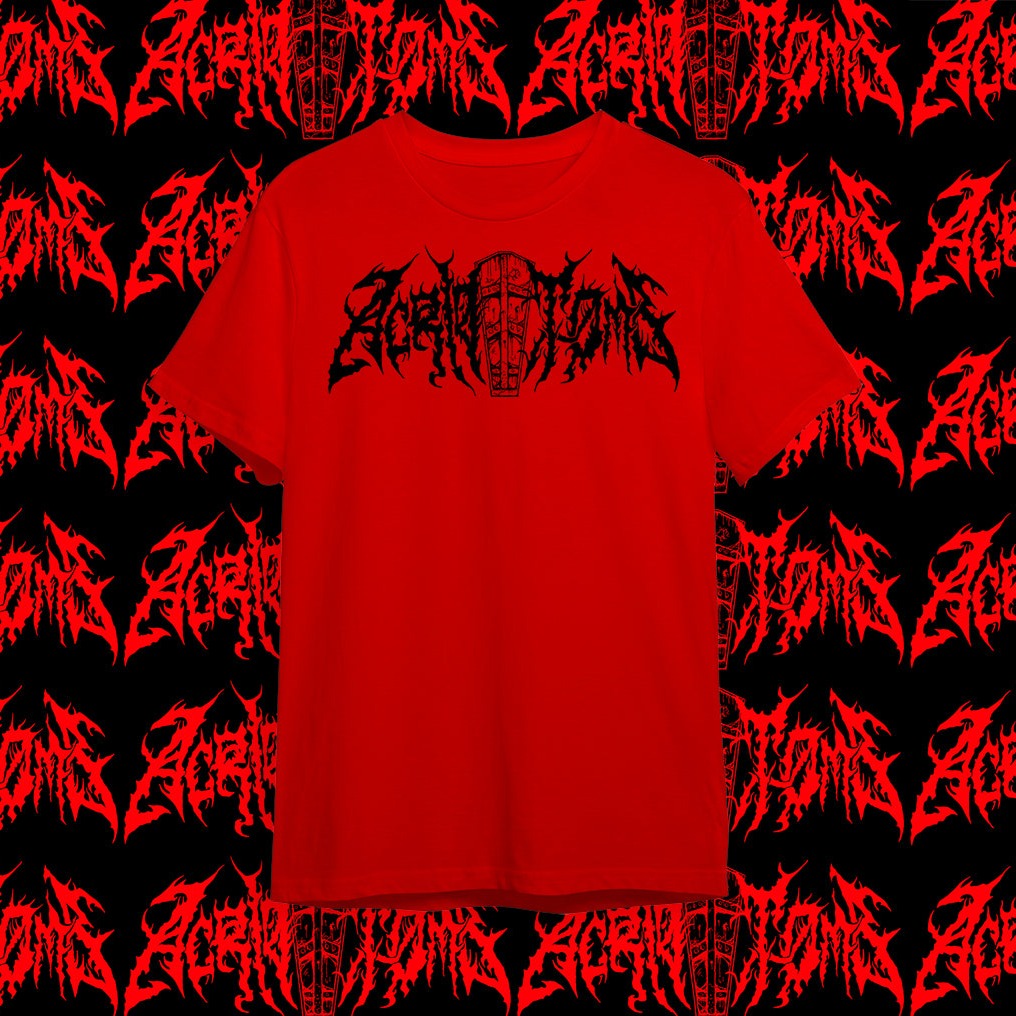 Acrid Tomb - Red Logo T-Shirt